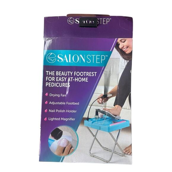 Salon Step Beauty Footrest For Easy At Home Pedicures Unused In Original Box - Picture 1 of 2